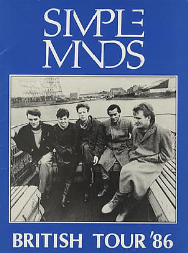 Simple Minds British Tour '86 tour programme UK SIMTRBR325637