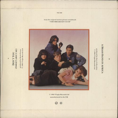 Simple Minds Don't You (Forget About Me) 7" vinyl single (7 inch record / 45) UK SIM07DO109642