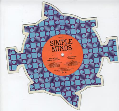 Simple Minds Don't You Forget About Me shaped picture disc (picture disc vinyl record) UK SIMSHDO08166