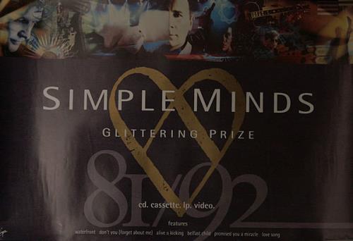 Simple Minds Glittering Prize 81/92 poster UK SIMPOGL510491