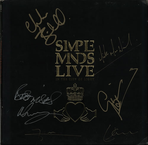 Simple Minds In The City Of Light - Fully Autographed 2-LP vinyl record set (Double LP Album) UK SIM2LIN206200