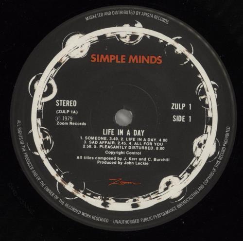 Simple Minds Life In A Day - 1st - EX vinyl LP album (LP record) UK SIMLPLI684715