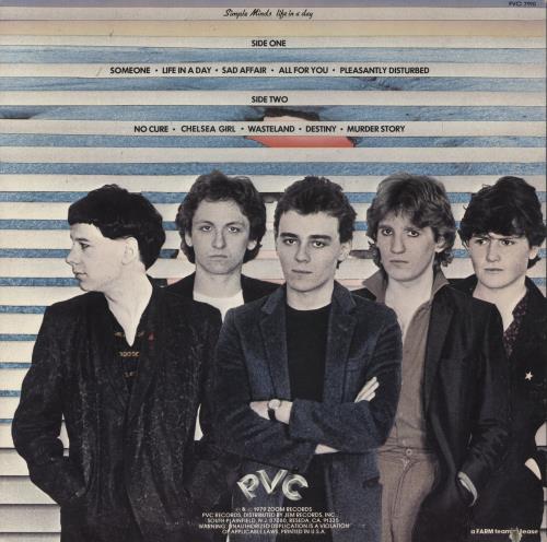 Simple Minds Life In A Day vinyl LP album (LP record) US SIMLPLI874527