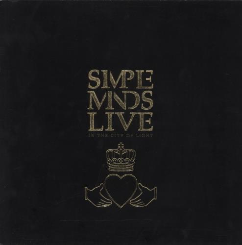 Simple Minds Live In The City Of Light - EX 2-LP vinyl record set (Double LP Album) UK SIM2LLI64223