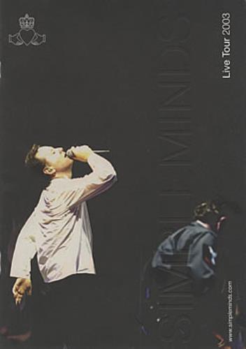 Simple Minds Live Tour 2003 - Tour Programme & Tickets tour programme UK SIMTRLI384229