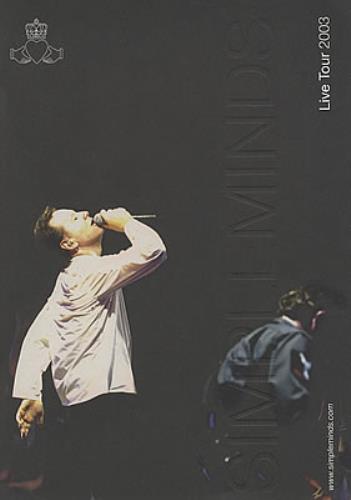 Simple Minds Live Tour 2003 Programme tour programme UK SIMTRLI375394