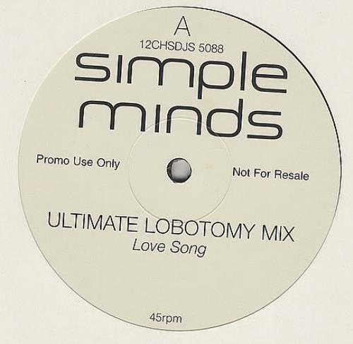 Simple Minds Love Song - Ultimate Lobotomy Mix 12" vinyl single (12 inch record / Maxi-single) UK SIM12LO119061