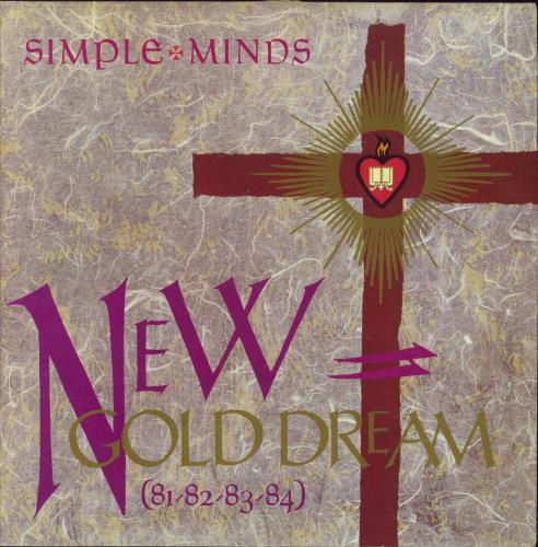 Simple Minds New Gold Dream + Gold Inner vinyl LP album (LP record) UK SIMLPNE49811