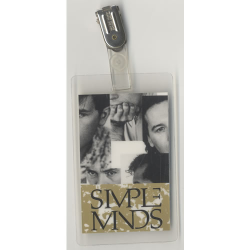 Simple Minds Once Upon A Time tour pass UK SIMTPON508444
