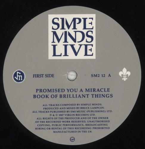 Simple Minds Promised You A Miracle 12" vinyl single (12 inch record / Maxi-single) UK SIM12PR83542