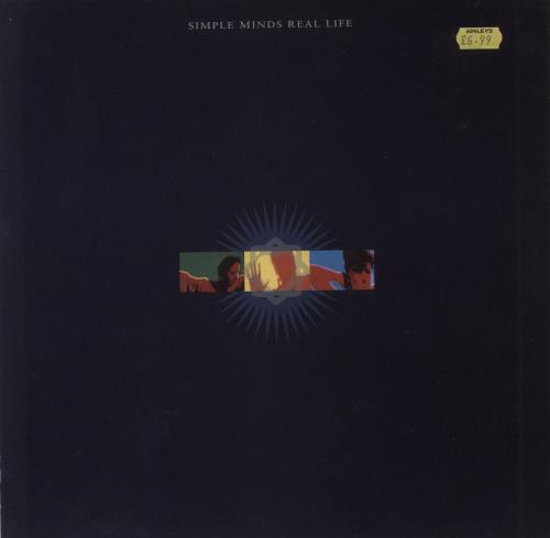 Simple Minds Real Life - Price Stickered vinyl LP album (LP record) UK SIMLPRE855409