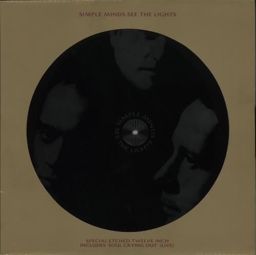 Simple Minds See The Lights - Etched 12" vinyl single (12 inch record / Maxi-single) UK SIM12SE724216