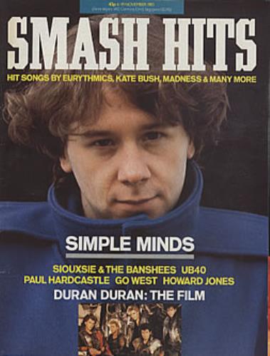 Simple Minds Smash Hits magazine UK SIMMASM321866