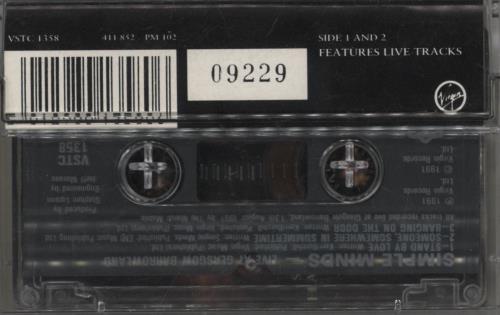 Simple Minds Stand By Love cassette single UK SIMCSST165056