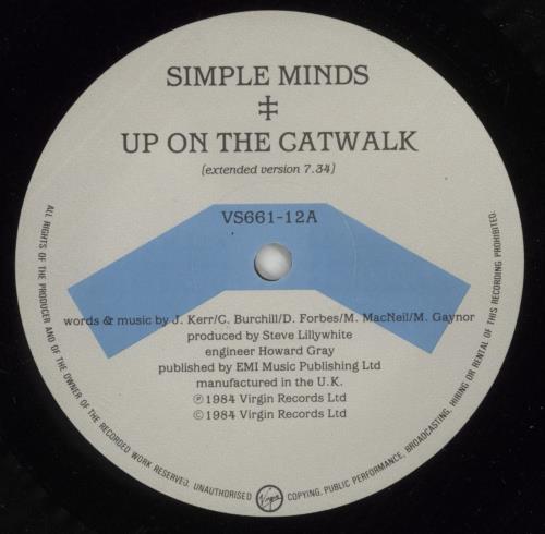 Simple Minds Up On The Catwalk 12" vinyl single (12 inch record / Maxi-single) UK SIM12UP10029