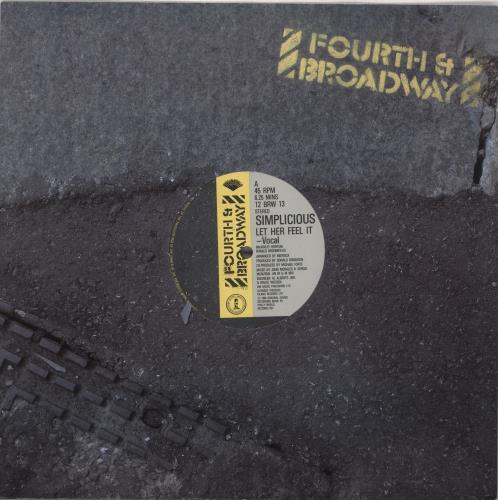 Simplicious Let Her Feel It 12" vinyl single (12 inch record / Maxi-single) UK 0VY12LE736847
