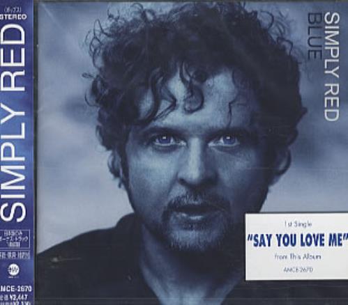 Simply Red Blue CD album (CDLP) Japanese REDCDBL118591