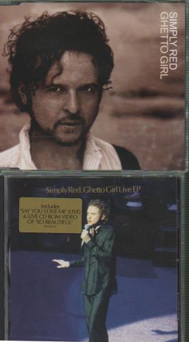 Simply Red Ghetto Girl - 2 x CD Set 2-CD single set (Double CD single) UK RED2SGH127786
