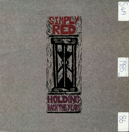 Simply Red Holding Back The Years - White Label 12" vinyl single (12 inch record / Maxi-single) UK RED12HO11423