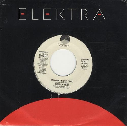 Simply Red It's Only Love 7" vinyl single (7 inch record / 45) US RED07IT13554