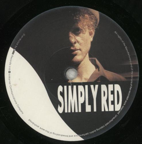Simply Red Jericho 7" vinyl single (7 inch record / 45) UK RED07JE17892