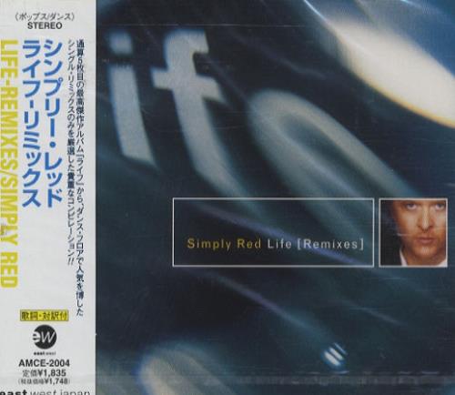 Simply Red Life Remixes CD single (CD5 / 5") Japanese REDC5LI134096