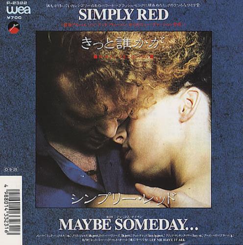 Simply Red Maybe Someday 7" vinyl single (7 inch record / 45) Japanese RED07MA206978