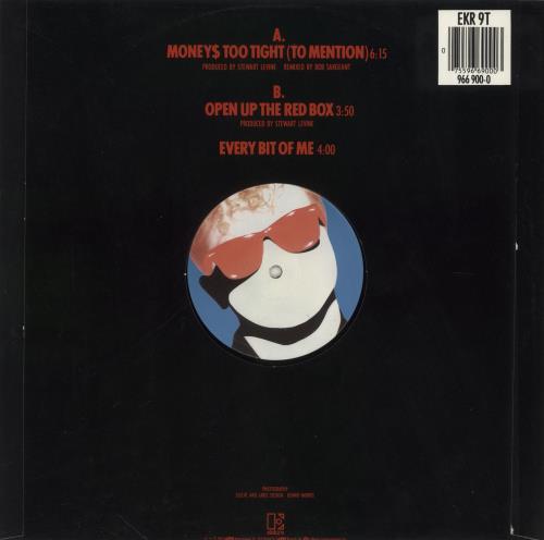 Simply Red Moneys Too Tight - Die Cut + Pic Label 12" vinyl single (12 inch record / Maxi-single) UK RED12MO08276