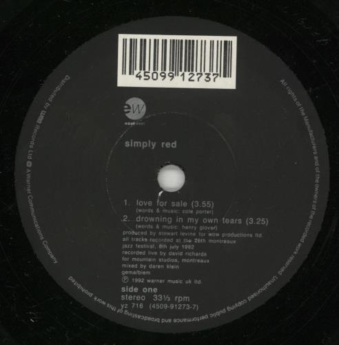 Simply Red Montreux EP + Sleeve 7" vinyl single (7 inch record / 45) UK RED07MO195573