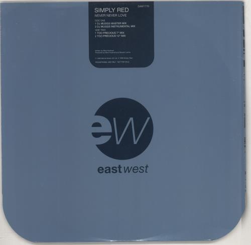 Simply Red Never Never Love 12" vinyl single (12 inch record / Maxi-single) UK RED12NE60693