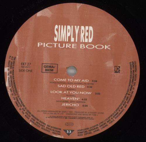 Simply Red Picture Book - Complete vinyl LP album (LP record) UK REDLPPI109891
