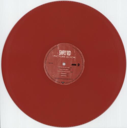 Simply Red Picture Book - Red Vinyl - EX vinyl LP album (LP record) UK REDLPPI872601