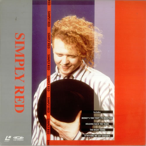 Simply Red Simply Red laserdisc / lazerdisc Japanese REDLZSI547121
