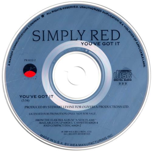 Simply Red You've Got It CD single (CD5 / 5") US REDC5YO38333