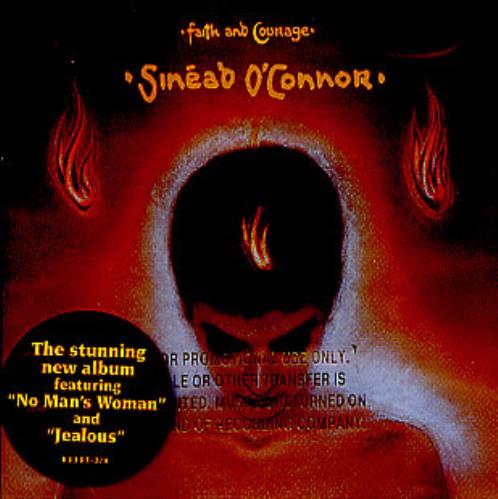 Sinead O'Connor Faith and Courage - promo stamped CD album (CDLP) US SINCDFA168949