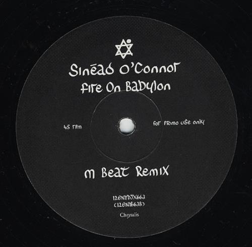 Sinead O'Connor Fire On Babylon 12" vinyl single (12 inch record / Maxi-single) UK SIN12FI55031