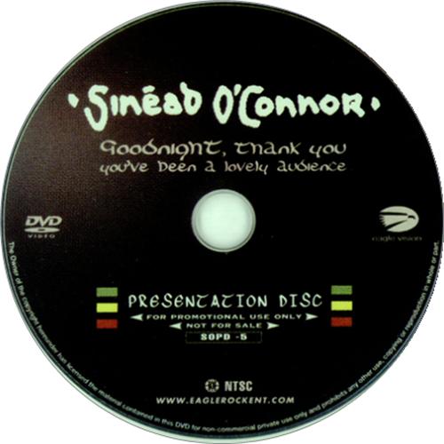 Sinead O'Connor Goodnight, Thank You - You've Been A Lovely Audience DVD US SINDDGO261806