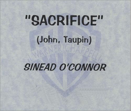 Sinead O'Connor Sacrifice CD-R acetate US SINCRSA407671