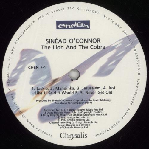 Sinead O'Connor The Lion And The Cobra- EX vinyl LP album (LP record) UK SINLPTH888775