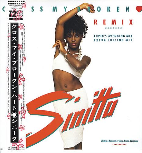 Sinitta Cross My Broken Heart 12" vinyl single (12 inch record / Maxi-single) Japanese SIT12CR346772