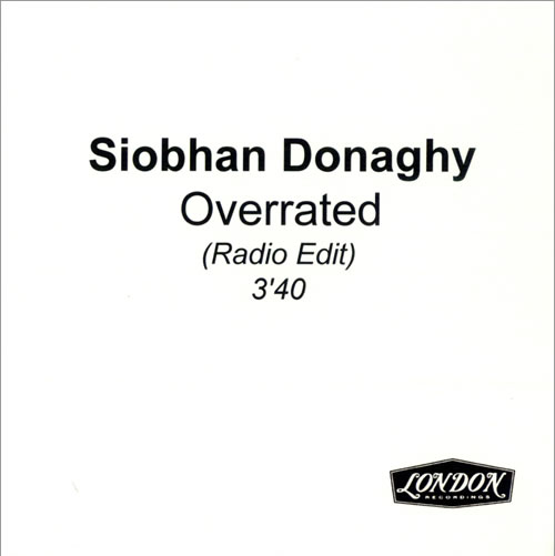 Siobhan Donaghy Overrated CD-R acetate UK IOBCROV247120