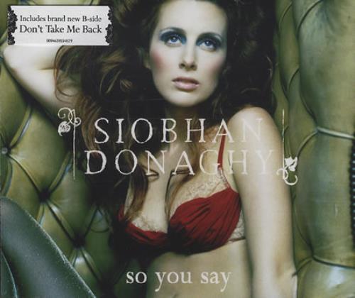Siobhan Donaghy So You Say 2-CD single set (Double CD single) UK IOB2SSO404702