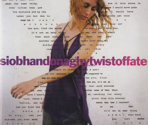 Siobhan Donaghy Twist Of Fate CD single (CD5 / 5") UK IOBC5TW494935