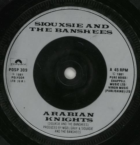Siouxsie & The Banshees Arabian Nights + Picture Sleeve 7" vinyl single (7 inch record / 45) UK SIO07AR26051
