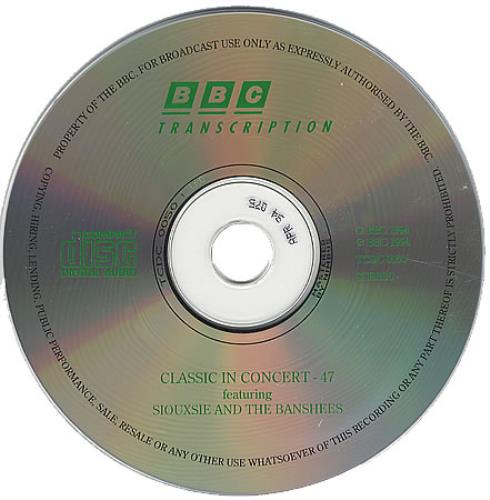 Siouxsie & The Banshees Classic In Concert 47 CD album (CDLP) UK SIOCDCL367192