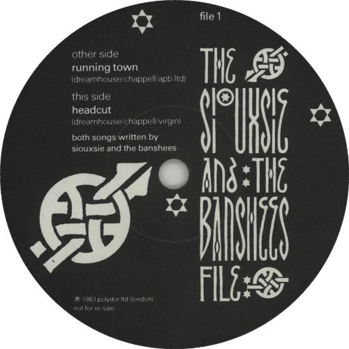 Siouxsie & The Banshees Headcut 7" vinyl single (7 inch record / 45) UK SIO07HE52421