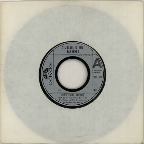 Siouxsie & The Banshees Hong Kong Garden - Jukebox 7" vinyl single (7 inch record / 45) UK SIO07HO618899