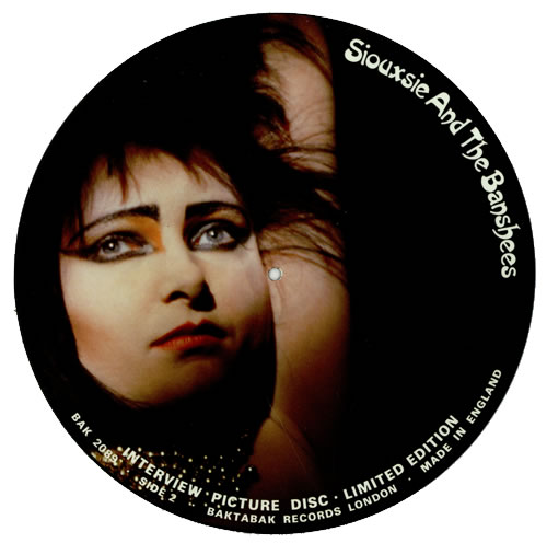 Siouxsie & The Banshees Interview Picture Disc picture disc LP (vinyl picture disc album) UK SIOPDIN156747