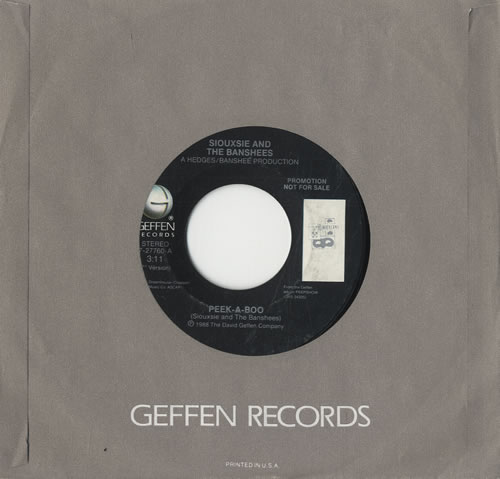 Siouxsie & The Banshees Peek-A-Boo 7" vinyl single (7 inch record / 45) US SIO07PE564953