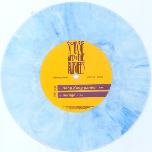 Siouxsie & The Banshees Peel Sessions EP - Blue Marbled Vinyl 7" vinyl single (7 inch record / 45) UK SIO07PE23837